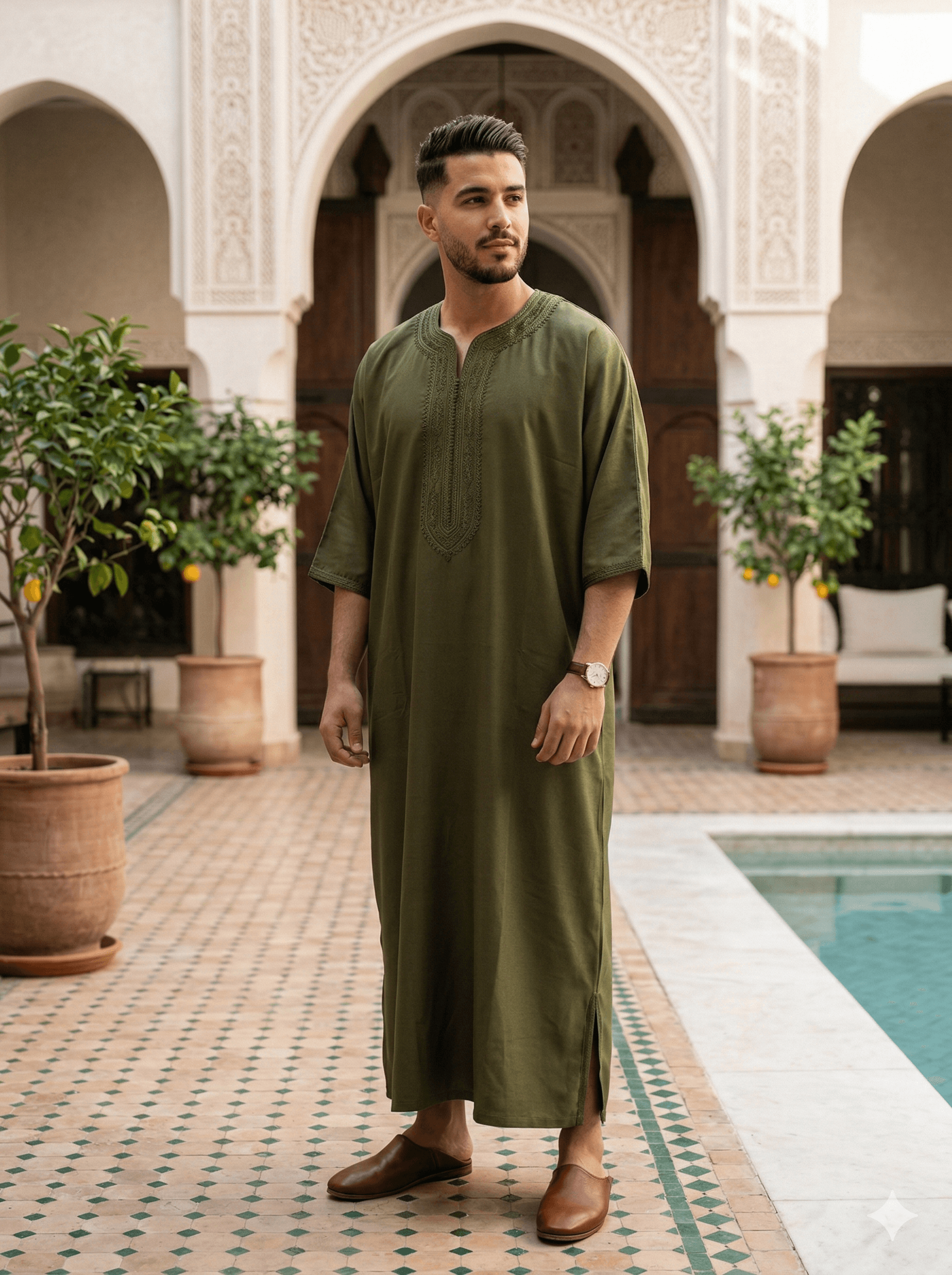 جلابة رجالية كلاسيكية